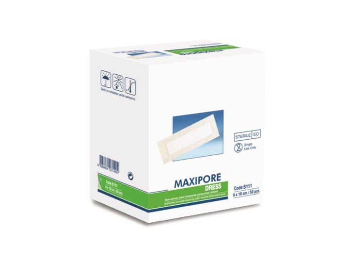 Maxipore Dress Sterile Adhesive Wound Dressing 9cm x 30cm