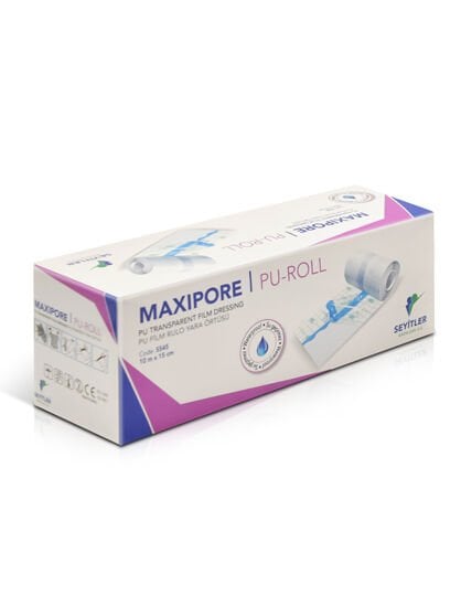 Maxipore Pu-Roll Waterproof Transparent Film Dressing 10m