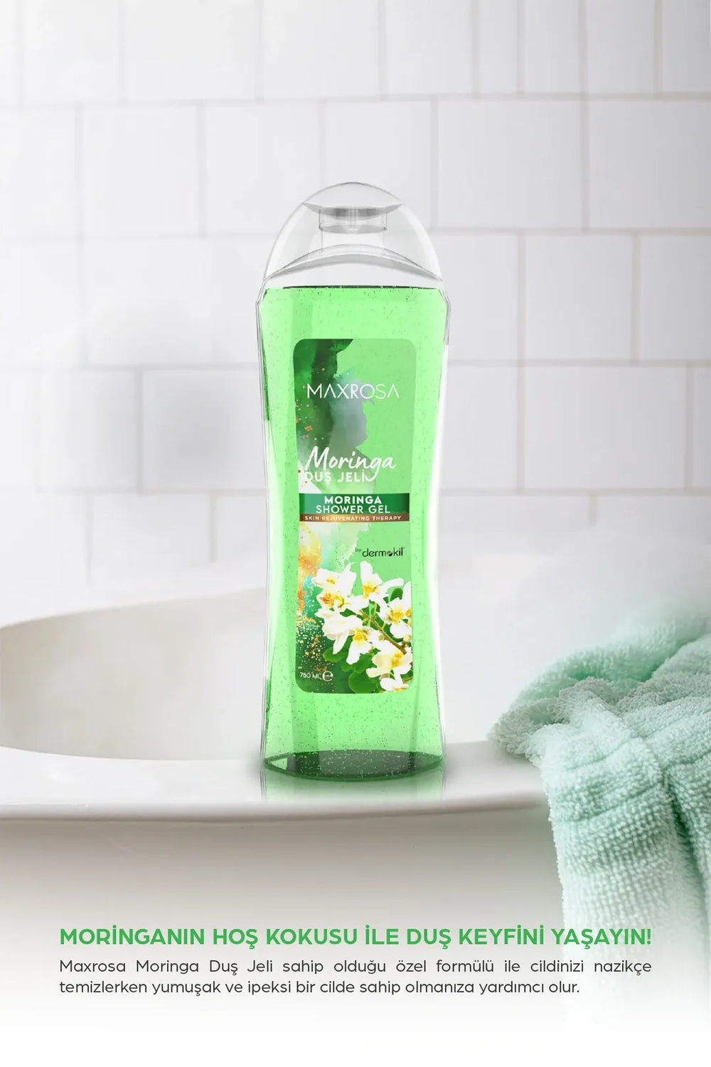Maxrosa Moringa Shower Gel for Fresh Skin 750ml