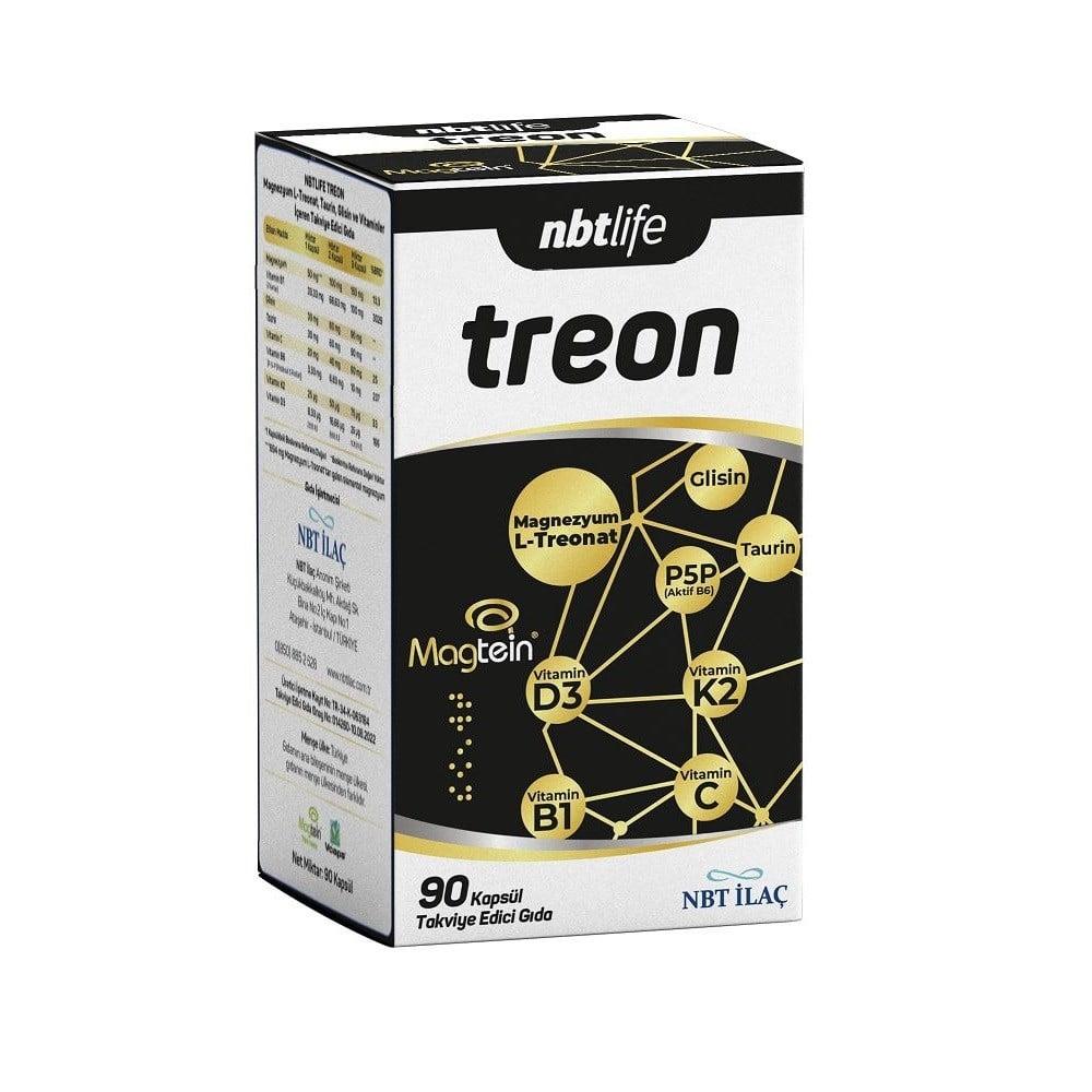 NBTLife Treon: Magnesium L-Threonate, Vitamin D3 K2 &amp; B6 - , Bone Strength &amp; Overall Wellness (90 Capsules) - image 2