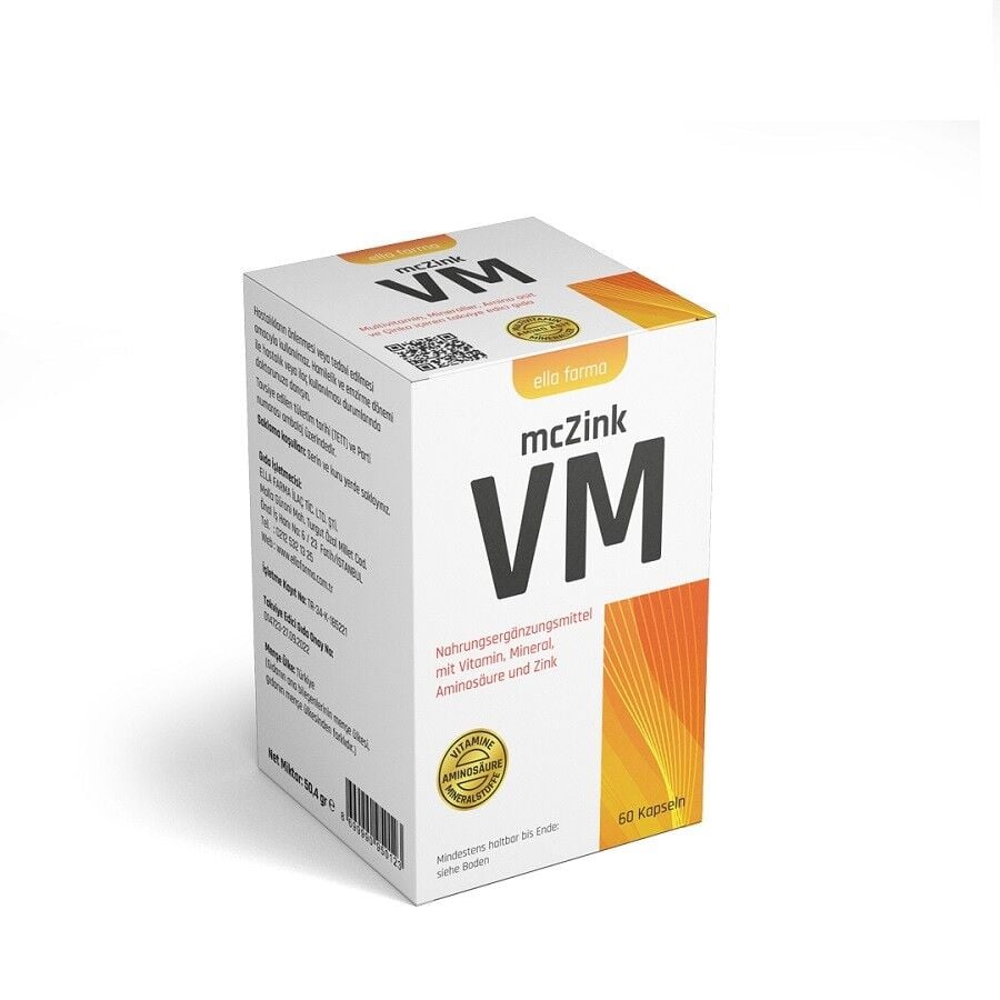 Ella Farma McZink VM Multivitamin & Mineral Support 60 Capsules