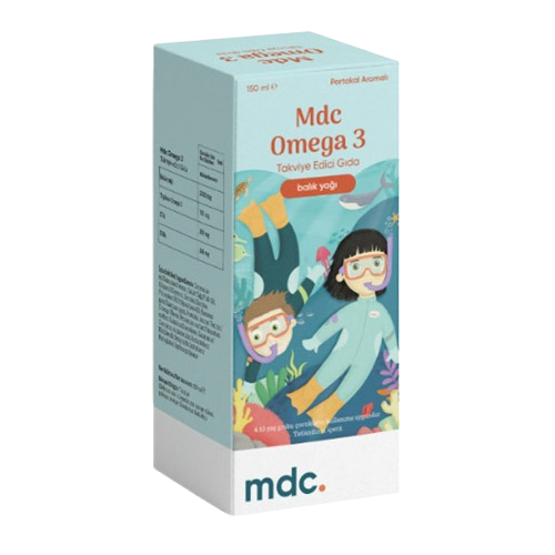 MDC Omega 3 Fish Oil Liquid Supplement for Kids 150 ml