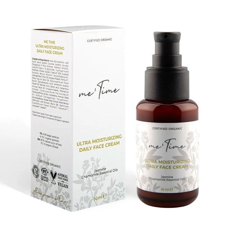 Me Time Organic Daily Moisturizing Face Cream 50 ml