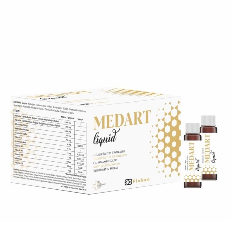 Medart Liquid Collagen & Glucosamine Supplement 30 Vials