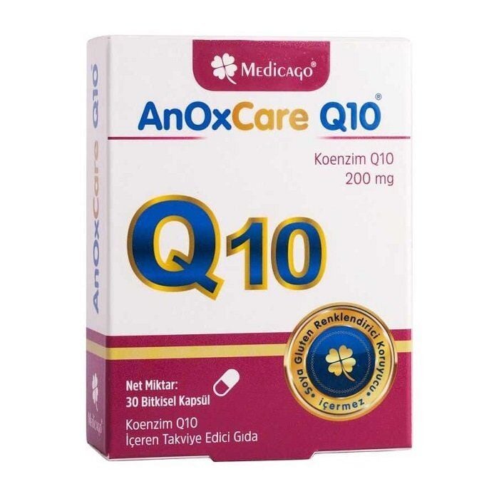 Medicago AnoxCare Q10 Coenzyme Q10 200mg Supplement 30 Capsules