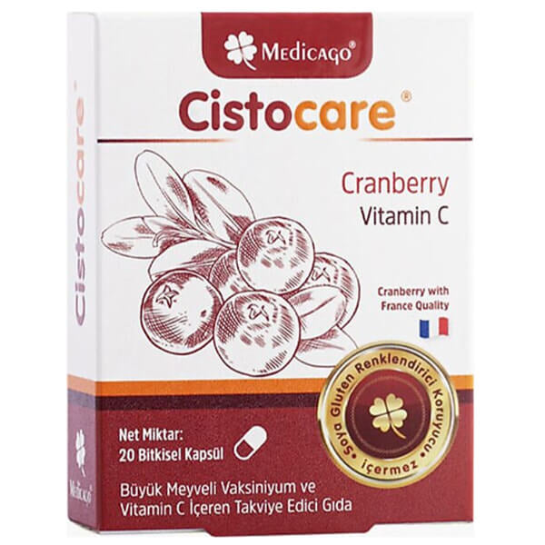 Medicago Cistocare Cranberry Support Supplement 20 Capsules