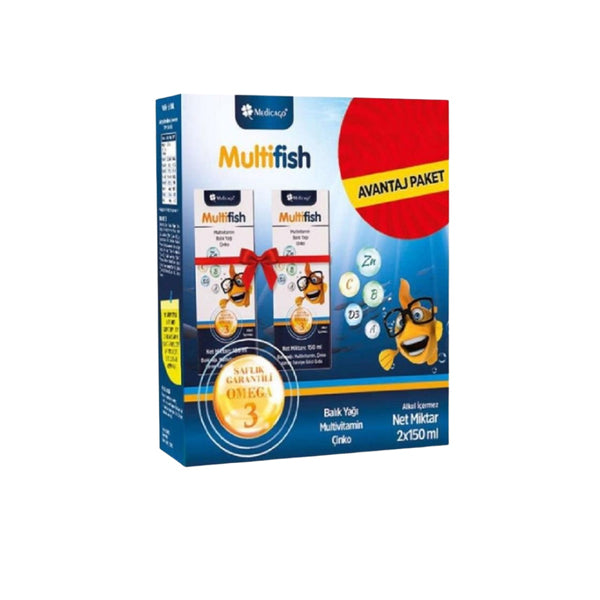 Medicago Multifish Omega-3 Syrup Twin Pack 150 + 150 ml