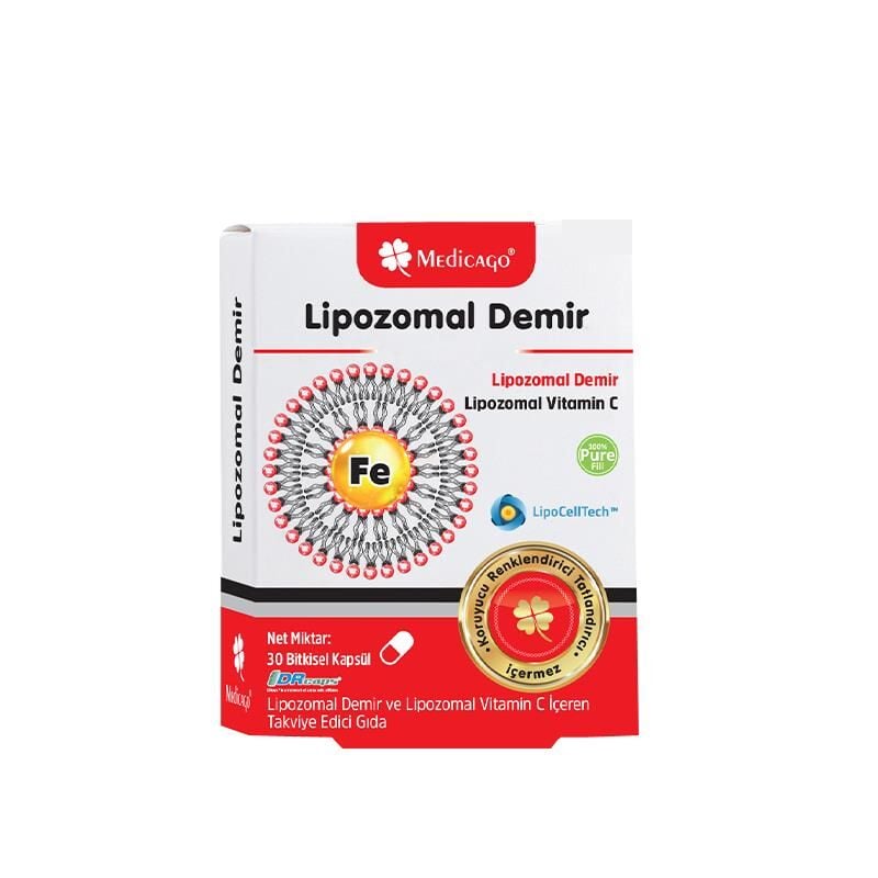 Medicago Liposomal Iron Supplement for Daily Support 30 Capsules