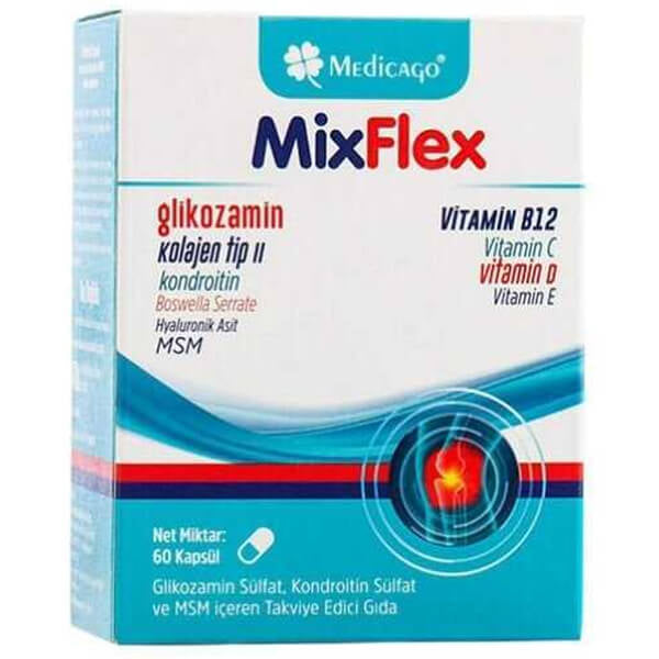 Medicago MixFlex Glucosamine Joint Support Supplement 60 Capsules