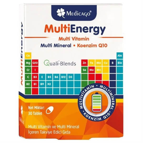 Medicago Multienergy Multivitamin Daily Supplement 30 Capsules