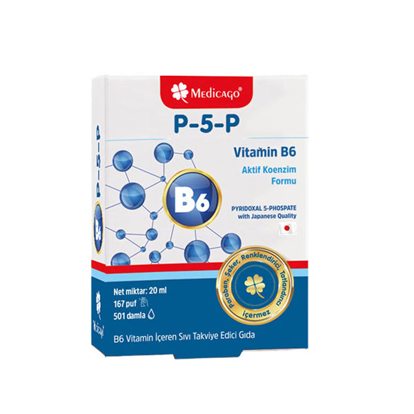 Medicago P5P Vitamin B6 Liquid Supplement for Energy 20 ml