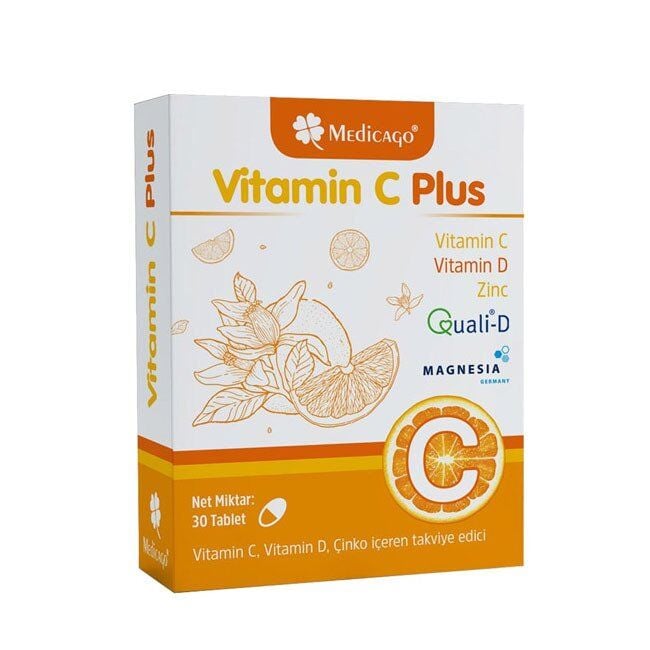 Medicago Vitamin C Plus Immune Support Supplement 30 Tablets