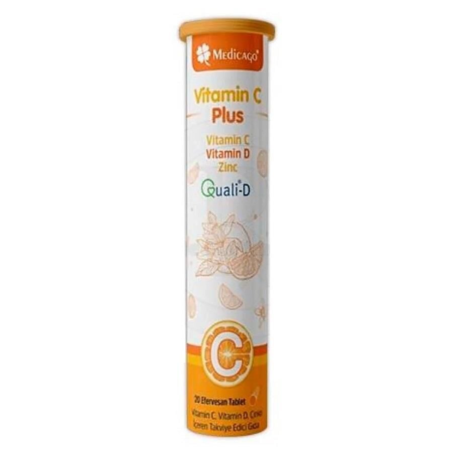 Medicago Vitamin C Plus Effervescent Immune Support 20 Tablets