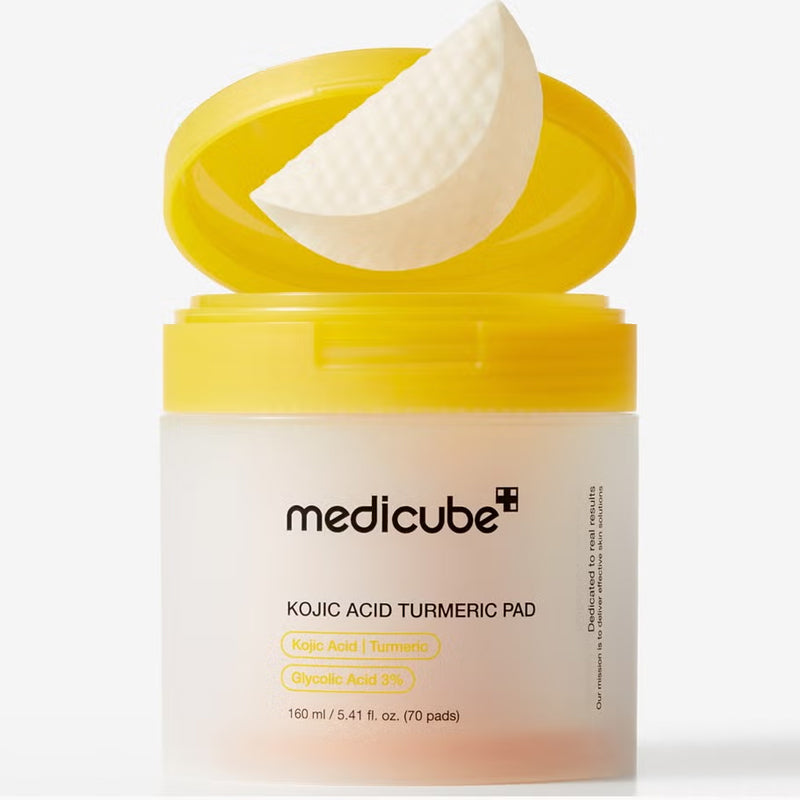 Medicube Kojic Acid Turmeric Pad Brightening Toner Pads 70 Count