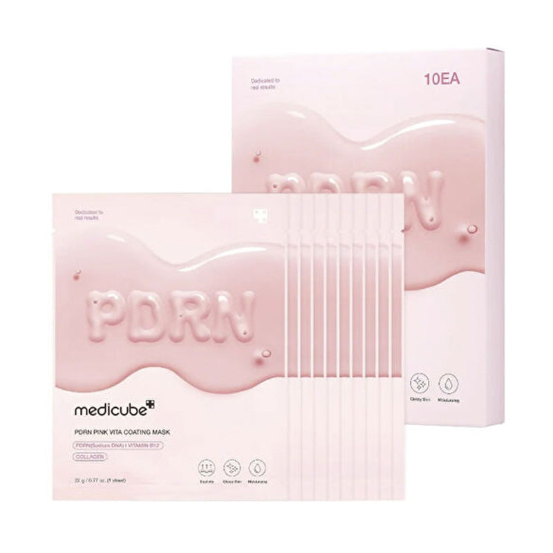 Medicube PDRN Pink Vita Coating Mask Pack of 10