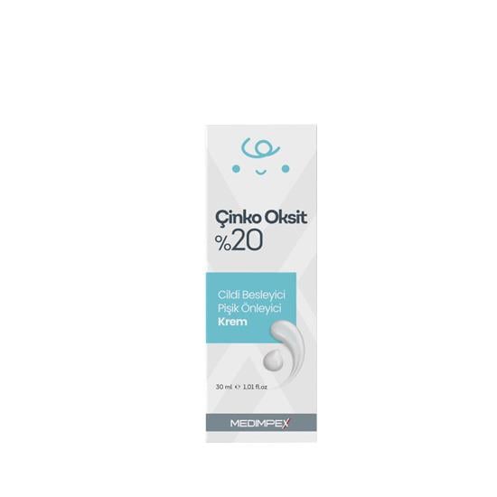 Medimpex Zinc Oxide 20% Cream Soothing Skin Barrier 30g