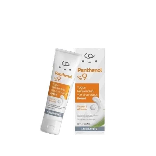 Medimpex Panthenol 9% Intensive Moisturizing Cream 30g
