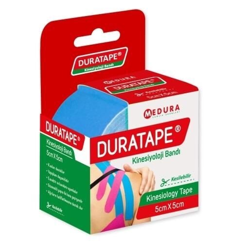 Medura Duratape Kinesiology Tape Blue Support Wrap 5cm x 5m