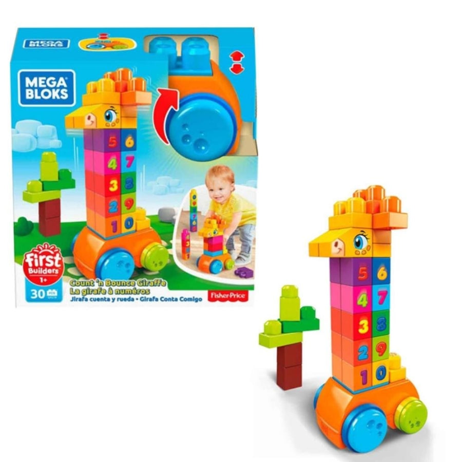 Fisher Price Mega Bloks Counting Giraffe Building Set