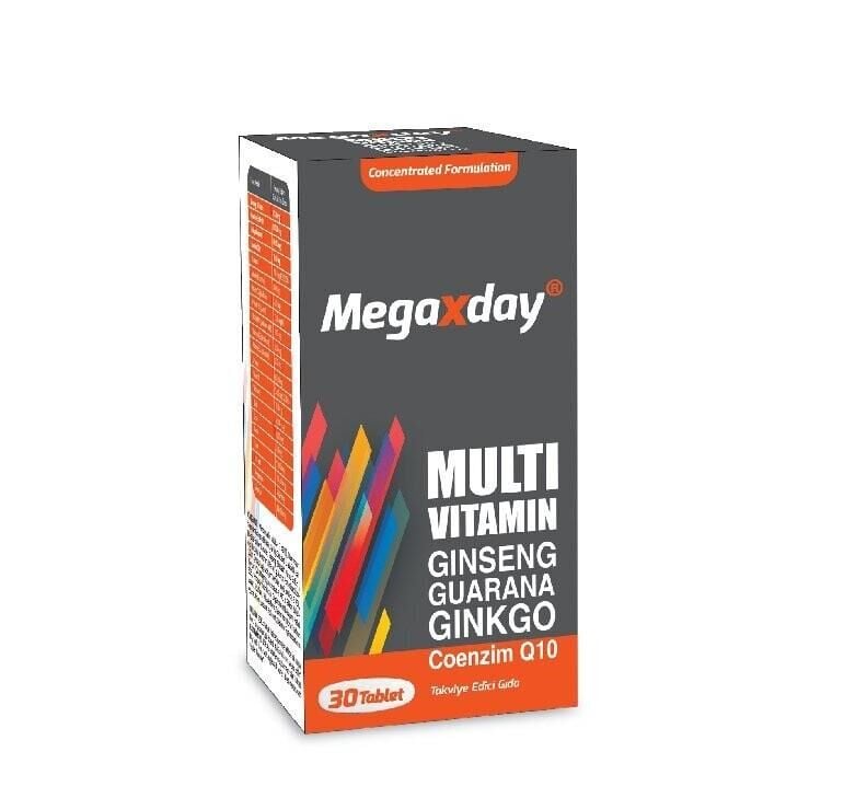 Ametis Ilac MegaxDay Multivitamin with Ginseng 30 Tablets