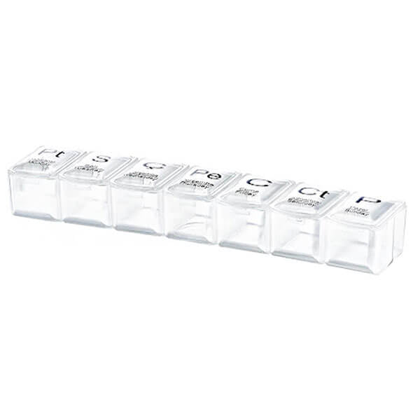 Megev Weekly Pill Organizer 7 Compartment Case