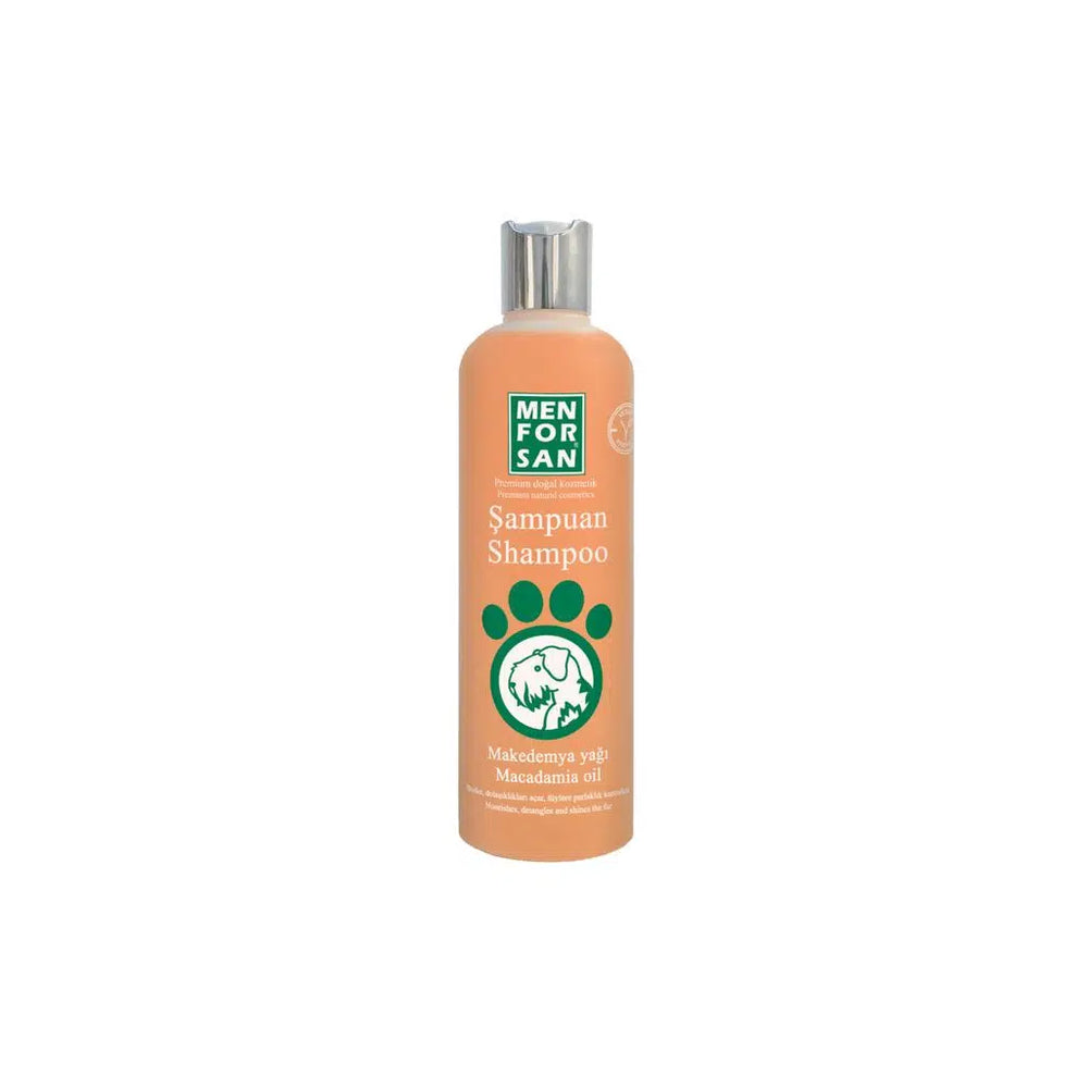 Menforsan Macadamia Oil Dog Shampoo for Dry Coats 300ml