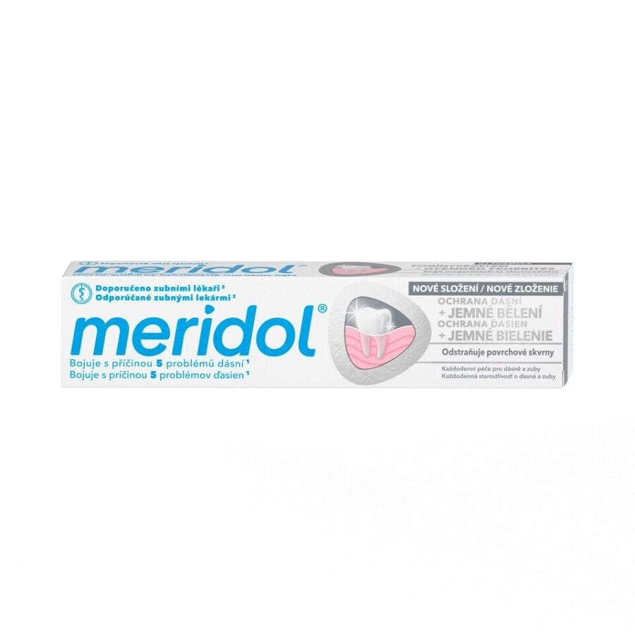 Meridol Gentle White Toothpaste for Surface Stain Removal 75 ml