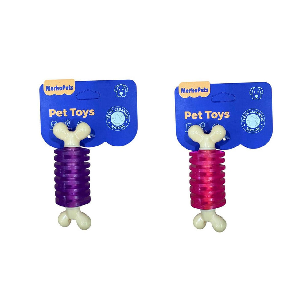 Merkopets Rubber Ring Dog Chew Toy for Dental Health 12cm