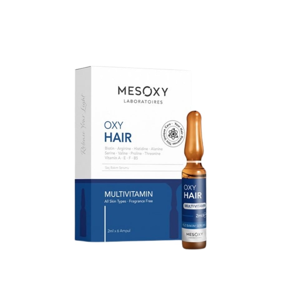 Mesoxy Oxy Hair Multivitamin Ampoule, Scalp & Hair Root Care, 2 ml x 6