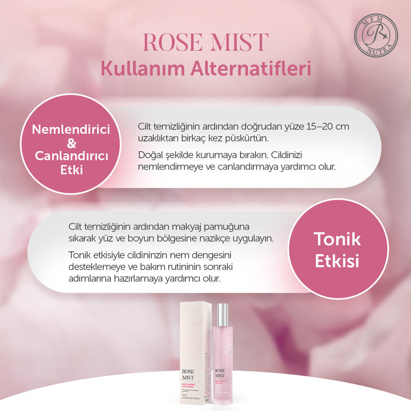 Mfm Rose Mist Hydrating Rose Water Face Spray 100 ml