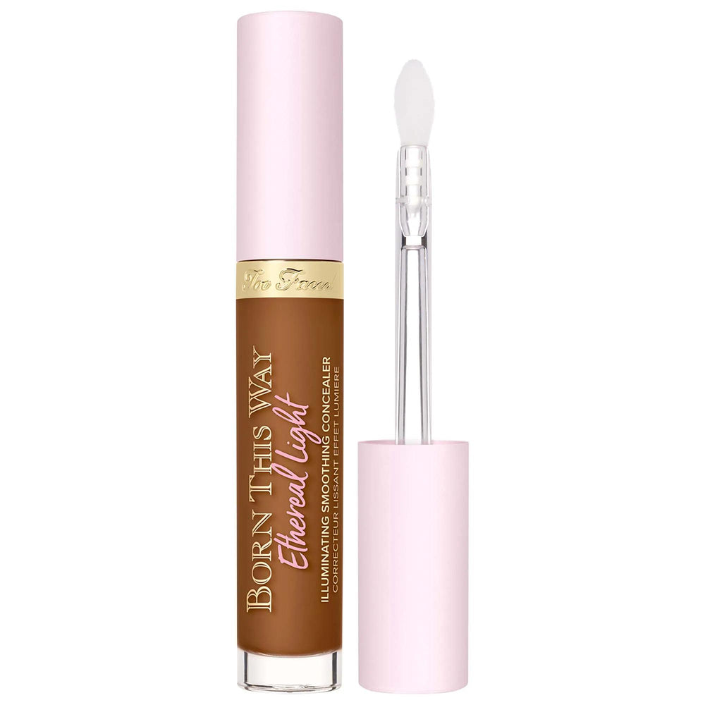 Too Faced Born This Way Ethereal Light Illuminating Smoothing Concealer - Long-Lasting, Hydrating, Cruelty-Free Makeup Too Faced Born This Way Concealer - Long-Lasting Hydrating Makeup long-lasting concealer, hydrating concealer, cruelty-free cosmetics, natural finish concealer, waterproof concealer, Too Faced, Born This Way Concealer, makeup, cosmetics, face makeup, concealer, under eye concealer, medium coverage, natural finish, liquid concealer, coconut water, alpine rose, hyaluronic acid, ethical beauty
