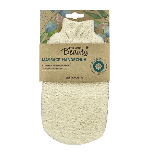 For Your Beauty Exfoliating Massage Glove - Spa Quality Skin Care at Home Exfoliating Massage Glove - For Your Beauty exfoliating glove, massage glove, skin care, exfoliation, spa at home, skincare routine, self-care, personal grooming, nylon glove, deep cleansing, skin texture improvement
