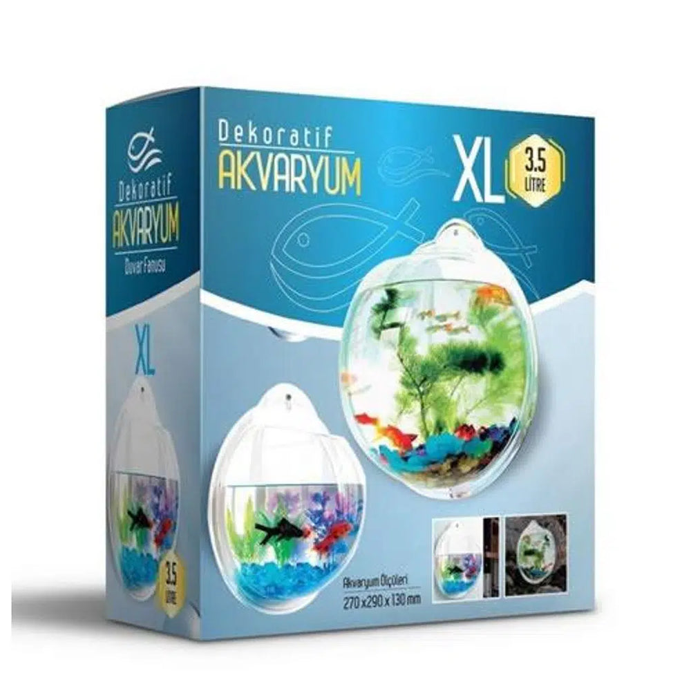 Glipet Decorative Wall Aquarium XLarge 3.5 Liters 29 cm