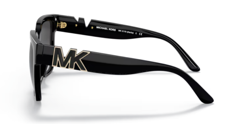 Michael Kors MK2170U Black Square Women's Sunglasses 54mm