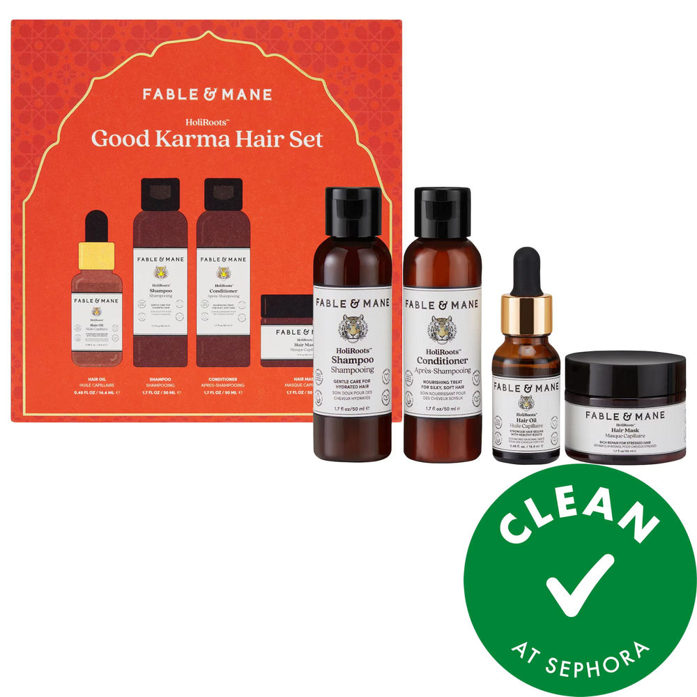 HoliRoots Good Karma Hair Care Set: Vegan Hydration & Repair for Dry, Damaged & Thinning Hair with Ashwagandha, Turmeric & Coconut Cream HoliRoots Hair Set: Vegan Repair for Dry, Damaged Hair hair care set, vegan hair products, cruelty-free hair care, dry hair treatment, damaged hair repair, thinning hair solutions, ashwagandha hair oil, turmeric hair conditioner, coconut cream hair mask, hydrating hair set, hair products, vegan shampoo, vegan conditioner, vegan hair mask, cruelty-free shampoo, cruelty-free