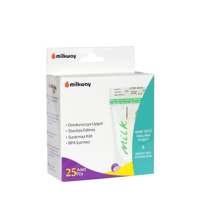 Milkway Breast Milk Storage Bags Leak-Resistant Seals 25 Count