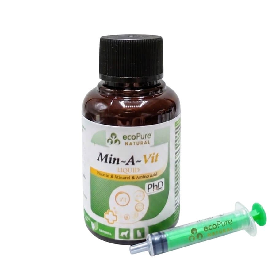 Ecopure Min-A-Vit Liquid Multivitamin for Cats and Dogs 50 ml