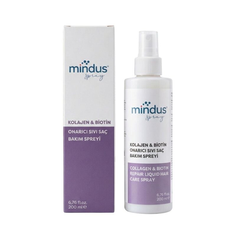 Mindus Collagen & Biotin Strengthening Liquid Hair Spray 200 ml