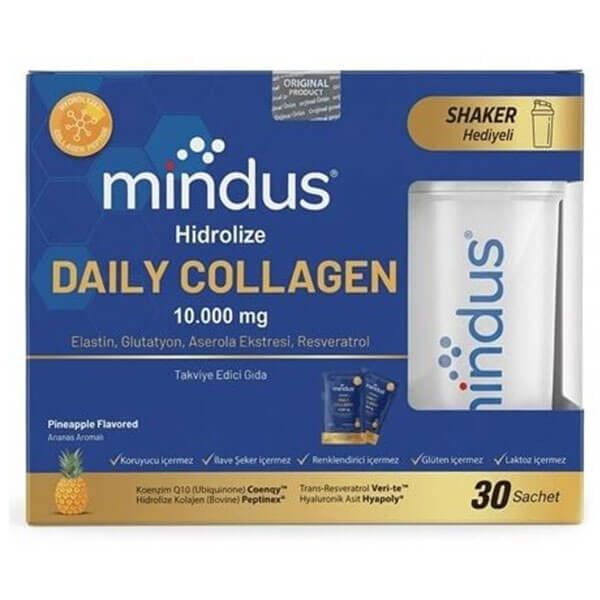 Mindus Daily Collagen Supplement for Skin and Hair 30 Sachets