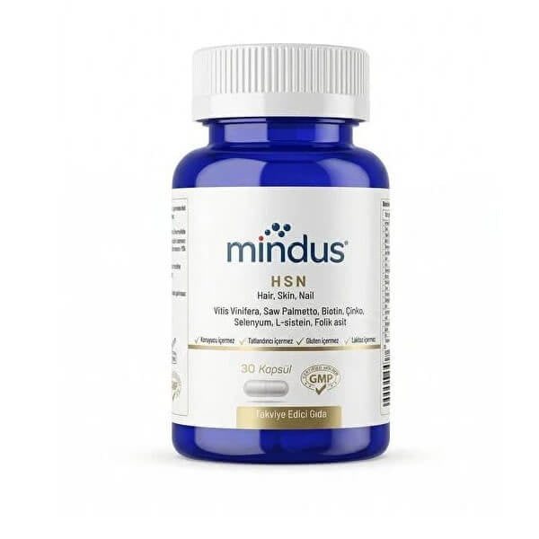 Mindus Hair Skin Nail (HSN) Beauty Supplement 30 Capsules