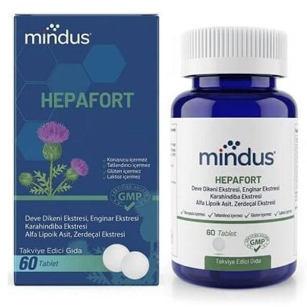Mindus Hepa Fort Dietary Supplement - 60 Tablets