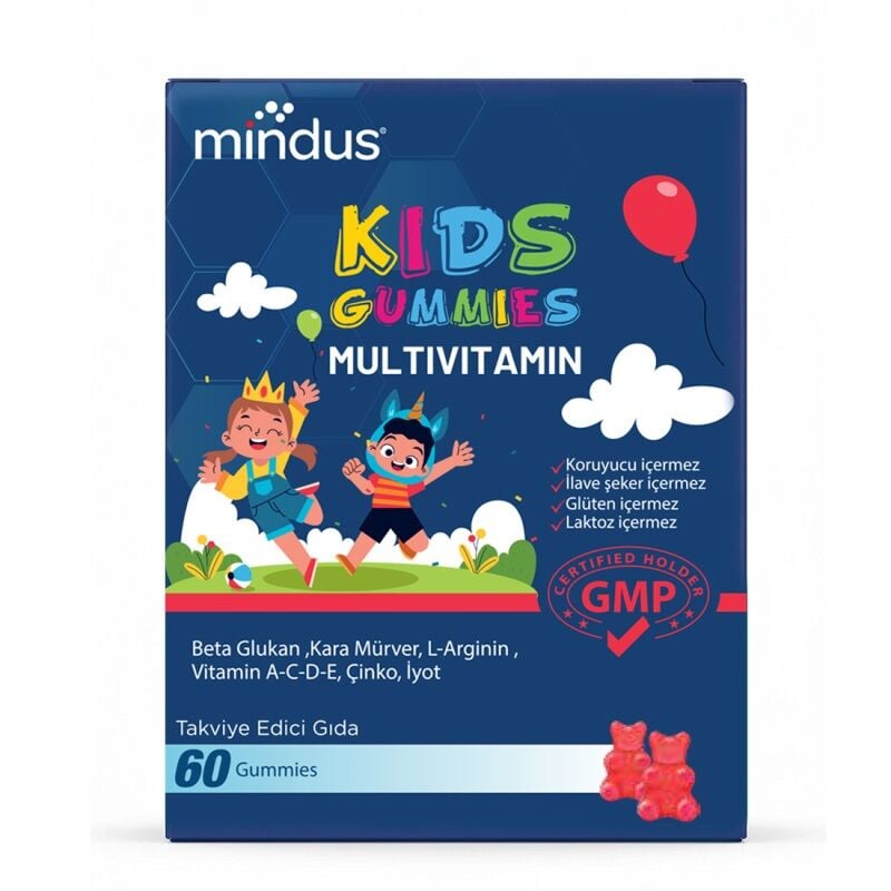 Mindus KIDS Multivitamin Daily Wellness Support 60 Gummies