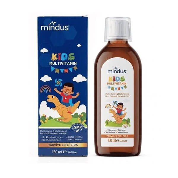 Mindus Kids Multivitamin Syrup for Daily Support 150 ml