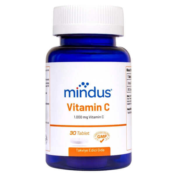 Mindus Vitamin C 1000 Immune Support Supplement 30 Tablets