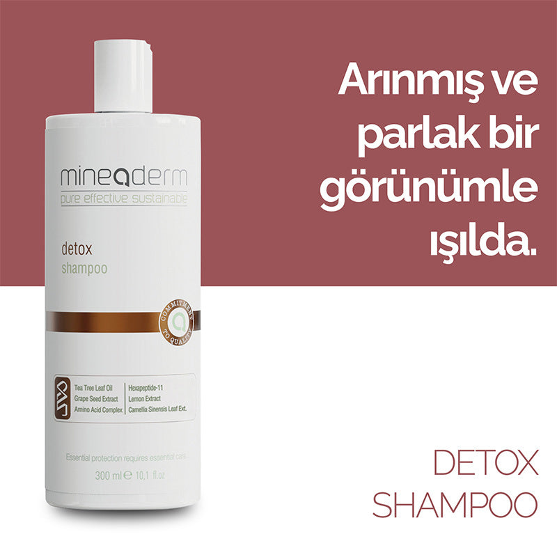 Mineaderm Detox Shampoo Purifying Hair Cleanser 300 ml