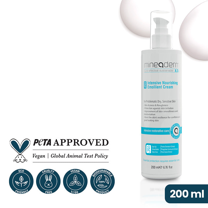 Mineaderm Intensive Nourishing Emollient Creme for Dry Skin 200ml