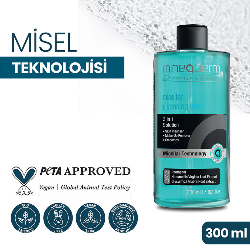 Mineaderm Micellar Cleansing Water Gentle Makeup Remover 300 ml