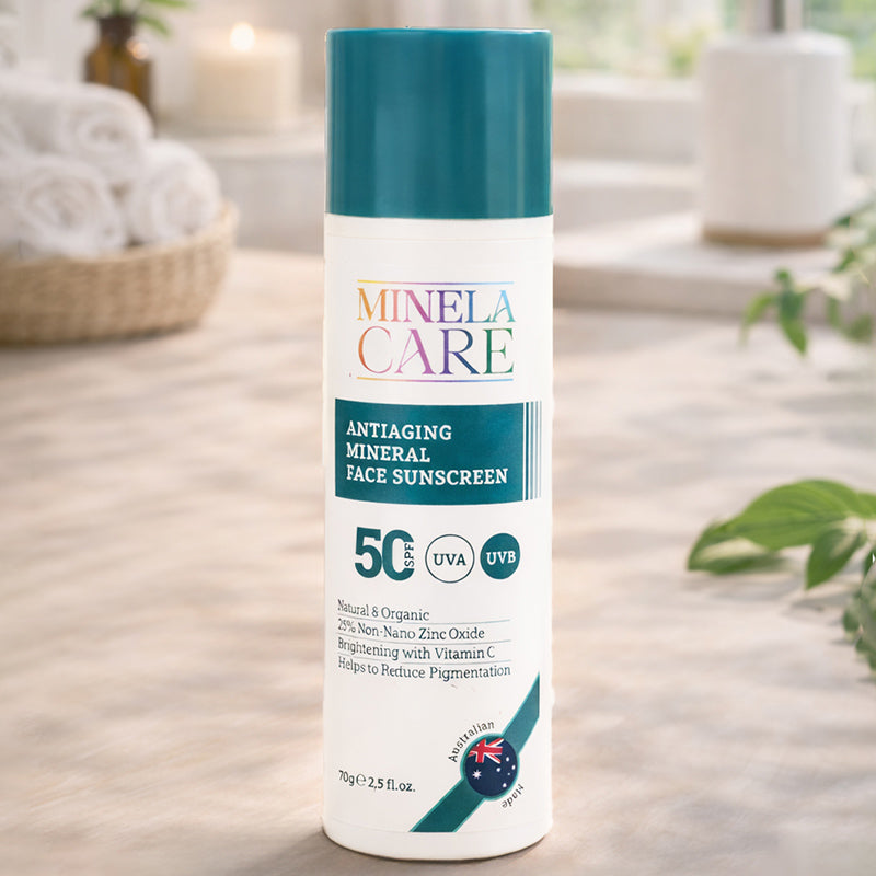 Minela Care Anti-Aging Mineral SPF50+ Face Sunscreen 70g