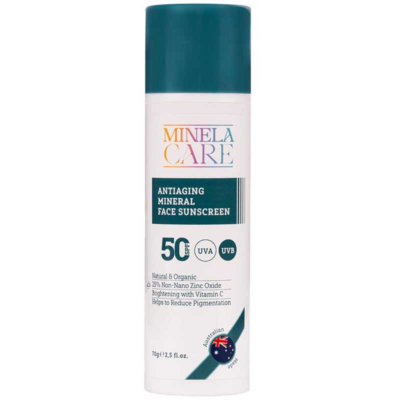Minela Care Anti-Aging Mineral SPF50+ Face Sunscreen 70g