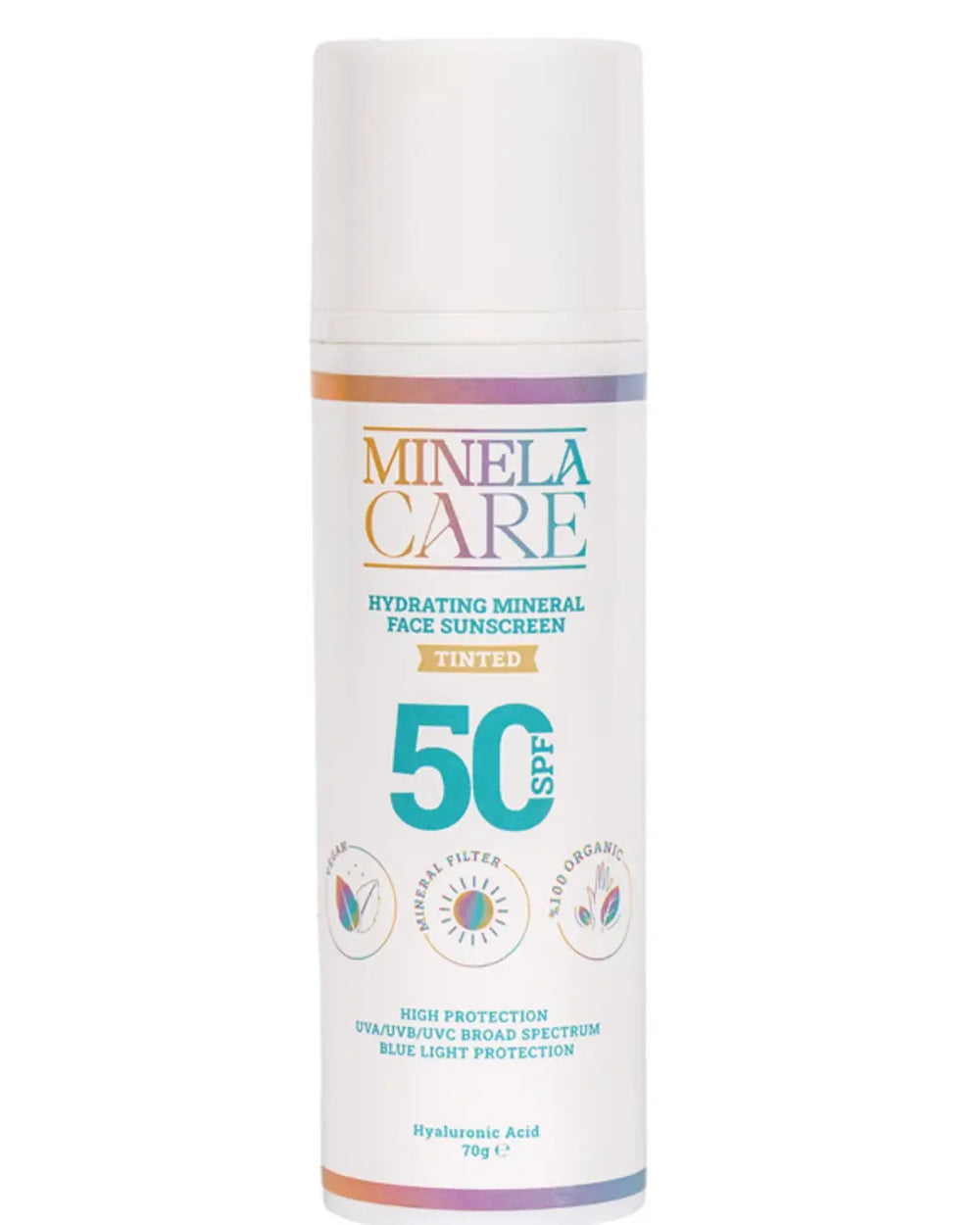 Minela Care SPF 50 Tinted Moisturizing Face Sunscreen 70g